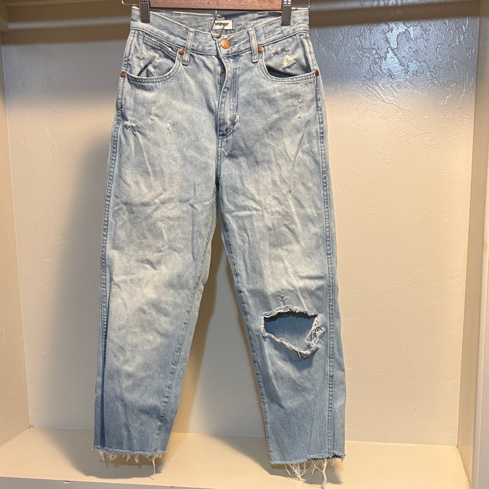 Wrangler Light Blue Straight Leg Jeans - Picture 4 of 6